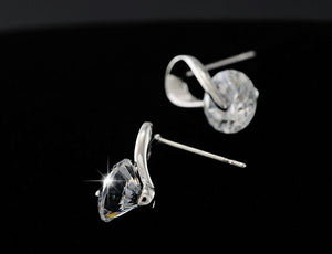 Crystal stud earrings fashion jewelry for women