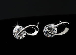 Crystal stud earrings fashion jewelry for women